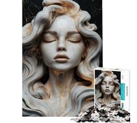 Puzzle da 1000 pezzi per adulti scultura della dea dorata puzzle per adulti giochi rilassanti difficile regalo di compleanno e unico (dimensioni 38x52cm)