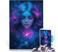 Puzzle da 1000 pezzi per adulti Segno zodiacale della Vergine Giochi educativi Decorazione della casa Gioco educativo per compleanno e Natale 75x50cm