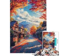 Puzzle da 1000 pezzi per adulti Sentiero autunnale verso il Fuji Giochi educativi giocattoli educativi regali di Babbo Natale segreto attività per famiglie (dimensioni 38x52cm)