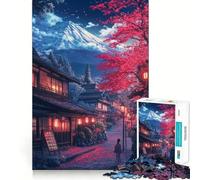 Puzzle da 1000 pezzi per adulti,Sentiero dei ciliegi in fiore verso il Fuji,gioco di precisione e divertente per sviluppare le capacità mentali,ideale per momenti di relax e come regalo di Natale