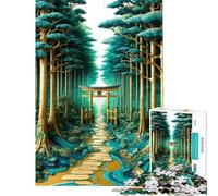 Puzzle da 1000 pezzi per adulti Sentiero della Foresta Dorata Gioco per adulti Gioco per famiglie Regalo di compleanno compleanno e Natale (Dimensioni 38x52cm)