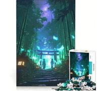 Puzzle da 1000 pezzi per adulti "Sentiero Mistico" gioco educativo difficile e stimolante ideale come regalo 38x26cm