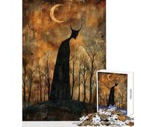 Puzzle da 1000 pezzi per adulti Sentinella al chiaro di luna gioco pratico per migliorare la memoria decorazione da parete regalo di Natale e compleanno (38x26cm)