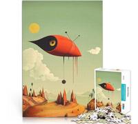 Puzzle da 1000 pezzi per adulti Sentinella del Cielo Difficile da completare ma divertente e umoristico Lista dei desideri con Babbo Natale 38x26cm