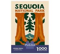 Puzzle Da 1000 Pezzi Per Adulti Sequoia National Park Poster Puzzle Gioco Rompicapo Regalo Per Donne Difficile E Stimolante 38x26cm/1000pcs