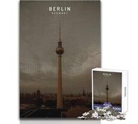 Puzzle da 1000 pezzi per adulti, serata di divertimento e giochi in famiglia a Berlino, ma anche un'opera d'arte divertente e umoristica, formato regalo 50x75cm