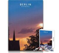 Puzzle da 1000 pezzi per adulti, serata di divertimento e giochi in famiglia a Berlino, ma anche un'opera d'arte divertente e umoristica, formato regalo 50x75cm