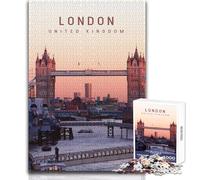 Puzzle da 1000 pezzi per adulti, serata di divertimento e giochi in famiglia a Londra, ma anche un'opera d'arte divertente e umoristica, formato regalo 38x26cm