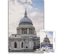 Puzzle da 1000 pezzi per adulti, serata di divertimento e giochi in famiglia a Londra, ma anche un'opera d'arte divertente e umoristica, formato regalo 38x26cm