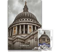 Puzzle da 1000 pezzi per adulti, serata di divertimento e giochi in famiglia a Londra, ma anche un'opera d'arte divertente e umoristica, formato regalo 38x52cm
