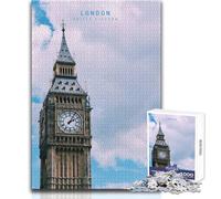 Puzzle da 1000 pezzi per adulti, serata di divertimento e giochi in famiglia a Londra, ma anche un'opera d'arte divertente e umoristica, formato regalo 38x52cm