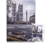 Puzzle da 1000 pezzi per adulti, serata di divertimento e giochi in famiglia a Londra, ma anche un'opera d'arte divertente e umoristica, formato regalo 38x52cm