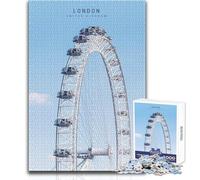 Puzzle da 1000 pezzi per adulti, serata di divertimento e giochi in famiglia a Londra, ma anche un'opera d'arte divertente e umoristica, formato regalo 50x75cm