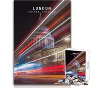 Puzzle da 1000 pezzi per adulti, serata di divertimento e giochi in famiglia a Londra, ma anche un'opera d'arte divertente e umoristica, formato regalo 50x75cm