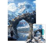 Puzzle da 1000 pezzi per adulti "Serenità della solitudine" puzzle per adolescenti gioco per famiglie decorazione per la casa difficile e stimolante (dimensioni 38x26cm)