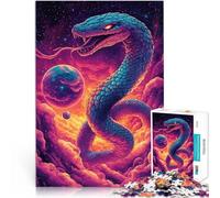 Puzzle da 1000 pezzi per adulti Serpente Cosmico dell'Abisso Stellare Giochi divertenti con pezzi completamente interconnessi di forma casuale 52x38cm