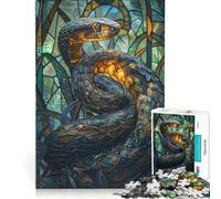 Puzzle da 1000 pezzi per adulti, Serpente delle fiabe, Gioco impossibile, Sfida difficile, Rafforza l'amore tra le coppie 38x26cm