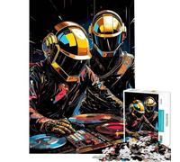 Puzzle da 1000 pezzi per adulti set Daft Punk DJ puzzle da 1000 pezzi antistress donne (75x50cm)