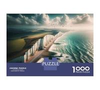 Puzzle Da 1000 Pezzi Per Adulti Seven Sisters Cliffs, England Puzzle Per Adulti Giochi Rilassanti Difficili Opportunità Di Gioco Impegnative Come Regali Per Tutta La Famiglia 52x38cm/1000pcs