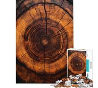 Puzzle da 1000 pezzi per adulti sezione trasversale del tronco d'albero giocattolo antistress per adulti ideale per le vacanze a casa per ammazzare il tempo e per allenare la mente (38x26cm)