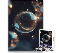 Puzzle da 1000 pezzi per adulti, sfera della galassia dorata, gioco di sfida unico, corsa di velocità a mano, giocattolo educativo, dimensioni 50x75cm