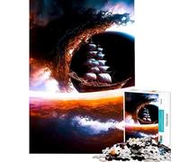 Puzzle da 1000 pezzi per adulti sfida di intelligenza a tema pirati giocattolo avvincente giochi per famiglie difficile ideale come regalo di Babbo Natale segreto (dimensioni 38x52cm)