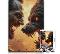 Puzzle da 1000 pezzi per adulti, sfida difficile tra vampiri e lupi mannari, gioco rompicapo adatto a bambini dai 14 anni in su (dimensioni 50x75cm)