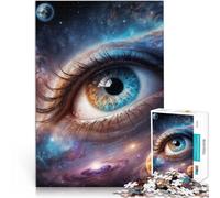 Puzzle da 1000 pezzi per adulti Sguardo Cosmico Fatto di carta,da 14 anni in su gioco di sfida unico Migliorare l'amore tra le coppie。misurare:38x52cm/14.96x20.47pollice