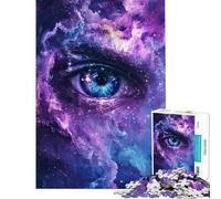 Puzzle da 1000 pezzi per adulti Sguardo Galattico Occhio Cosmico Gioco per la Famiglia Gioco Educativo Sfida Regalo di Babbo Natale Segreto Migliora la Memoria (dimensioni 38x26cm)