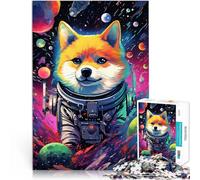 Puzzle da 1000 pezzi per adulti Shiba Inu Baby pensiero puzzle decorazione da parete unico compleanno 26 x 38 cm
