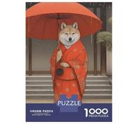 Puzzle Da 1000 Pezzi Per Adulti Shiba Inu Geisha Puzzle Gioco Rompicapo Regalo Per Donne Difficile E Stimolante 70x50cm/1000pcs