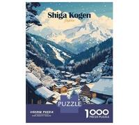 Puzzle Da 1000 Pezzi Per Adulti Shiga Kogen Japan Winter Village Puzzle Per Adulti Giochi Rilassanti Migliorano La Memoria Riduzione Dello Stress Regali 70x50cm/1000pcs