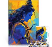 Puzzle da 1000 pezzi per adulti Shiva il sognatore per il giocattolo di sfida del gioco educativo con poster abbinato e foglio di quiz 52x38cm