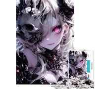 Puzzle da 1000 pezzi per adulti Signora della Morte Teschi Sfida per l'intelligenza Giocattolo avvincente Giochi rilassanti Attività per la famiglia Regalo divertente (dimensioni 38x52cm)