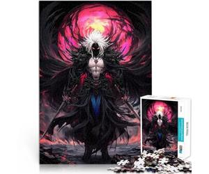 Puzzle da 1000 pezzi per adulti Signore dei Samurai Oscuro Giocattoli di gioco impegnativi Ogni pezzo è unico - Gioco divertente e stimolante per tutta la famiglia 75x50cm