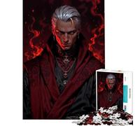 Puzzle da 1000 pezzi per adulti Signore dei Vampiri dai Capelli Argentati Gioco Impossibile Gioco Educativo Sfida Giocattolo Idee Regalo Apprendimento Educativo (Dimensioni 38x52cm)