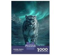 Puzzle Da 1000 Pezzi Per Adulti Silent Sentinel - Ethereal Wilderness Snow Leopard Puzzle Per Adulti Giocattolo Decorazione Da Parete Vacanza A Casa Passatempo Compleanno E Regali Unici 38x26cm/1000pc