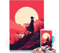 Puzzle da 1000 pezzi per adulti Silhouette di una ragazza Giocattolo educativo per l'apprendimento Giocattoli per la decorazione della casa 38x26cm