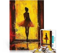 Puzzle da 1000 pezzi per adulti Silhouette in giallo per il giocattolo di sfida del gioco educativo perché è ideale come regalo per tutta la famiglia 52x38cm