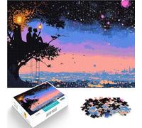 Puzzle da 1000 pezzi per adulti Silhouette nel cielo notturno Giocattoli per l'intrattenimento in famiglia Regalo di compleanno 38x26cm