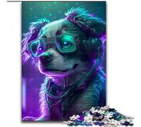 Puzzle da 1000 pezzi per adulti, simpatici puzzle a forma di cane per adulti, dimensioni 26x38cm, ideali per gli innamorati, perfetti come regalo di Natale, Capodanno e San Valentino.