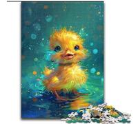 Puzzle da 1000 pezzi per adulti, simpatici puzzle a forma di paperella gialla in legno, per adolescenti e famiglie - Gioco rompicapo fai da te, regalo 1000 pezzi(50x75cm)