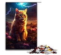 Puzzle da 1000 pezzi per adulti simpatico gatto seduto su Marte gioco impegnativo un'opera d'arte adatta per adolescenti dai 14 anni in su 75x50 cm