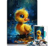 Puzzle da 1000 pezzi per adulti simpatico piccolo anatroccolo giallo per adolescenti 1000 pezzi collezione di artisti di giochi intellettuali belle arti (50x75cm)