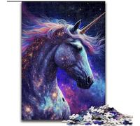 Puzzle da 1000 pezzi per adulti, simpatico pony in legno, perfetto come decorazione fai da te o regalo di compleanno, 50x75cm, gioco rompicapo per adolescenti, perfetto regalo di Natale