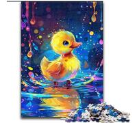 Puzzle da 1000 pezzi per adulti,simpatico puzzle a forma di paperella gialla in cartone,gioco interattivo per famiglie,decorazione fai da te per la casa,stimolante rompicapo regalo 1000 pezzi(26x38cm)