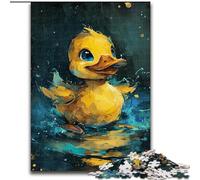 Puzzle da 1000 pezzi per adulti, simpatico puzzle a forma di paperella gialla, realizzato in cartone, stimolante rompicapo fai da te, gioco interattivo per famiglie, 1000 pezzi(26x38cm)