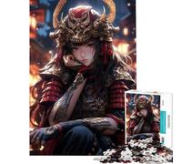 Puzzle da 1000 pezzi per adulti simpatico samurai gioco di contemplazione gioco intellettuale educativo corsa di velocità manuale regalo per donne e uomini (dimensioni 50x75cm)