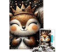 Puzzle da 1000 pezzi per adulti simpatico scoiattolo stravagante puzzle per ragazzi giochi per famiglie un'opera d'arte divertimento a casa (dimensioni 38x52cm)