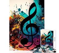 Puzzle da 1000 pezzi per adulti Sinfonia musicale V Decorazione per la casa Giocattoli Regali di Babbo Natale segreto Gioco rompicapo Decompressione intellettuale Dimensioni 38x52cm